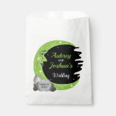 Grün über der Mondhochzeit Personalisiert Geschenktütchen (Vorderseite)