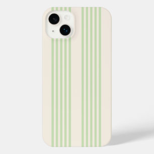Grün und beige fünf Streifen iPhone 14 plus Gehäus Hülle