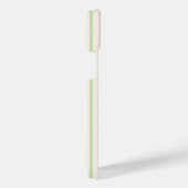 Grün und beige fünf Streifen iPhone 14 plus Gehäus Hülle (Rechte Seite)