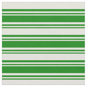 Grün und Beige gefärbtes, gestreiftes Muster Stoff