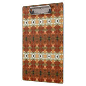 Grün und Bernstein Ikat 11 Klemmbrett (Links)