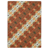 Grün und Bernstein Ikat 11 Klemmbrett (Rückseite)