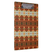 Grün und Bernstein Ikat 11 Klemmbrett (Rechts)