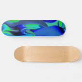grün und blau abstrakt skateboard (Horizontal)