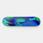 grün und blau abstrakt skateboard (Horizontal)