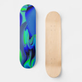 grün und blau abstrakt skateboard (Vorderseite)