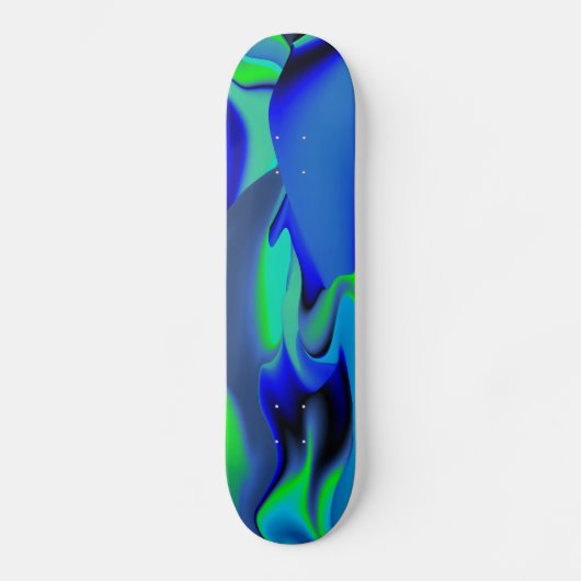grün und blau abstrakt skateboard (Vorderseite)