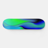 grün und blau abstrakt skateboard (Horizontal)