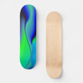 grün und blau abstrakt skateboard (Vorderseite)