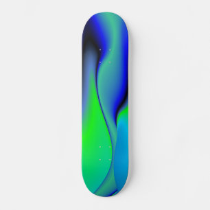 grün und blau abstrakt skateboard