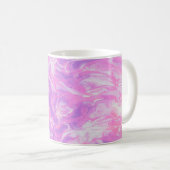 GRÜN UND BLAU ABSTRAKTE MALEREI KAFFEETASSE (VorderseiteRechts)