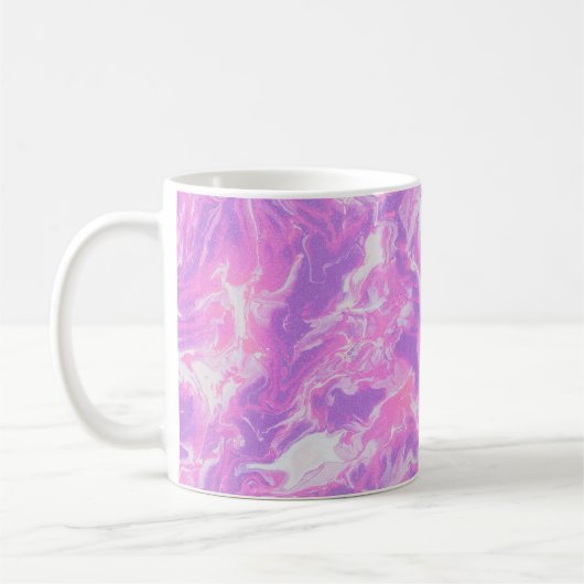 GRÜN UND BLAU ABSTRAKTE MALEREI KAFFEETASSE (Links)
