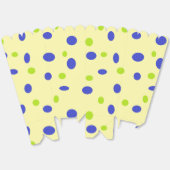 Grün und Blau auf gelben Punkten Geschenkschachtel (Ungeklappt)