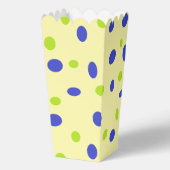 Grün und Blau auf gelben Punkten Geschenkschachtel (Vorderseite)