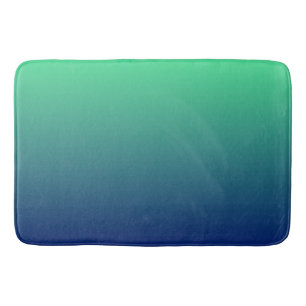 Grün und Blau Badematte