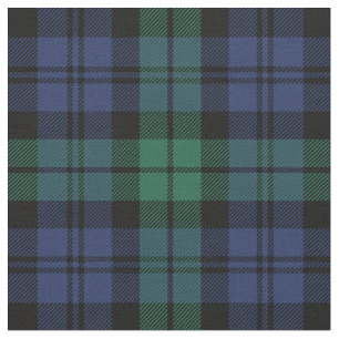 Grün und Blau Black Watch Tartan Karo Urlaub Stoff