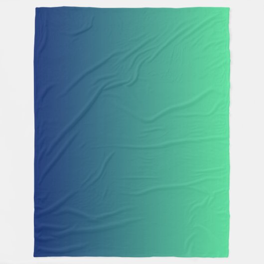 Grün und Blau Fleecedecke (Vorderseite)