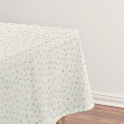 Grün- und Blau gemusterte Doodle-Tischdecke Tischdecke (Beispiel)