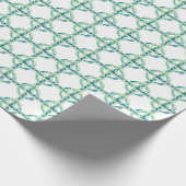 Grün und Blau Geschenkpapier (Ecke)