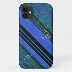 Grün und Blau gestreifte Grunge-Textur 2 Case-Mate iPhone Hülle