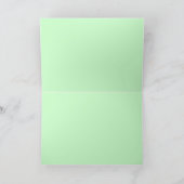 grün und blau Happy Birthday Karte (Innenseite)