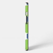 Grün und Blau iPhone Hülle (Linke Seite)