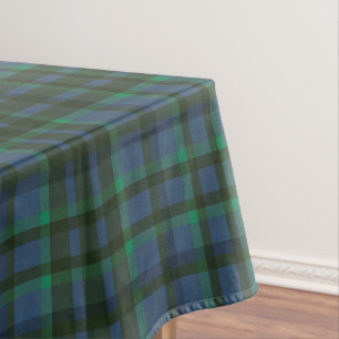 Grün und Blau Kariert Tischdecke