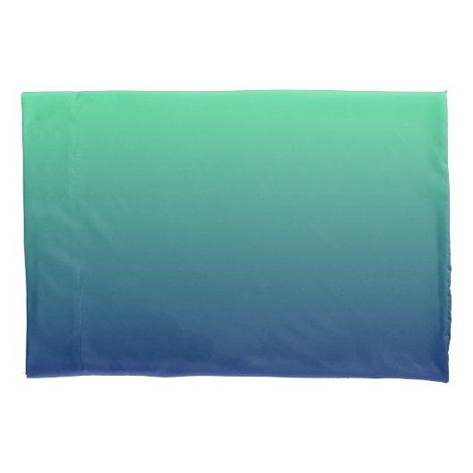 Grün und Blau Kissenbezug (Vorderseite)