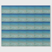 Grün und Blau schimmerndes Wasser Geschenkpapier (Flach)