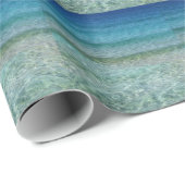 Grün und Blau schimmerndes Wasser Geschenkpapier (Rolleneckpunkt)