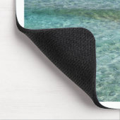Grün und Blau schimmerndes Wasser Mousepad (Ecke)