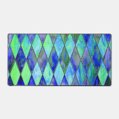 Grün und Blau Schreibtischunterlage (Vorderseite)