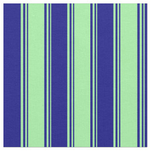 Grün und Blau Streifen/Linse Muster Stoff