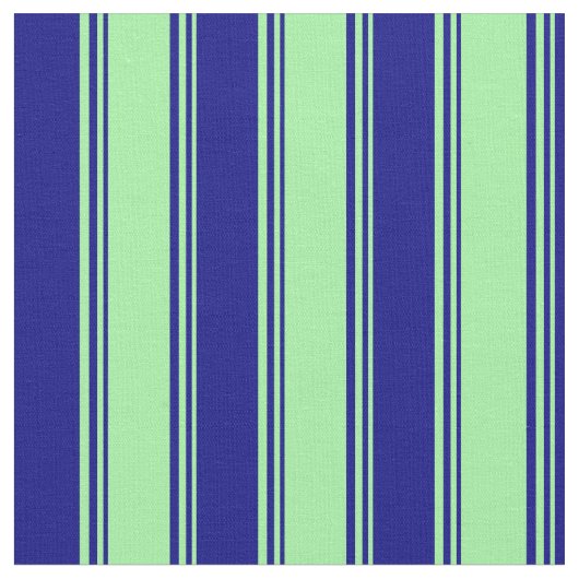 Grün und Blau Streifen/Linse Muster Stoff (Nahaufnahme)