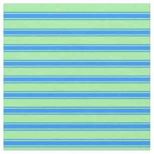 Grün und blau, Streifen/Linse Stoff