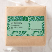 Grün und Blau Vibranu und feines Blumenmuster (Insitu)