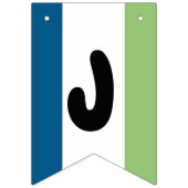 Grün und Blau Wimpelkette (Zweite Fahne)