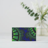 Grün- und Blauer Remix Visitenkarte (Stehend Vorderseite)