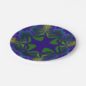 Grün- und Blaukreuz Pappteller (Schrägansicht)