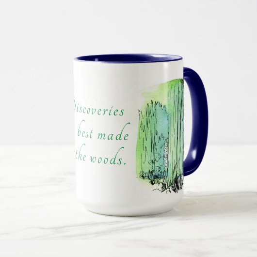 Grün- und Blauwaldszene Tasse (VorderseiteRechts)