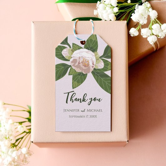 Grün und Blume Elegant Geschenkanhänger