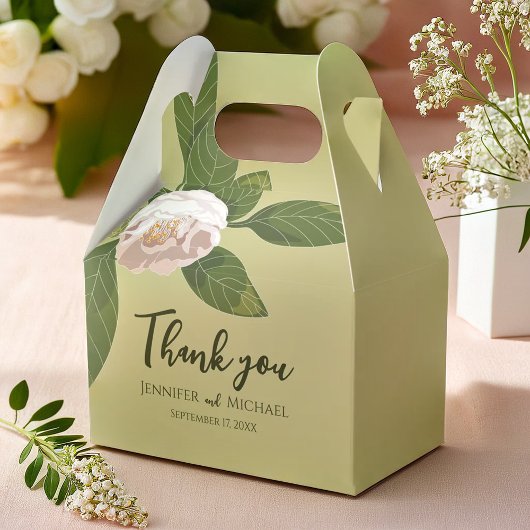 Grün und Blume Elegant Geschenkschachtel
