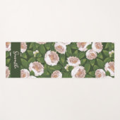 Grün und Blume Elegant Yogamatte (Vorderseite (Horizontal))