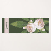 Grün und Blume Elegant Yogamatte (Vorderseite (Horizontal))