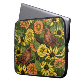 Grün und Blume Laptopschutzhülle (Vorderseite Links)