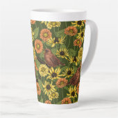 Grün und Blume Milchtasse (Rechte Ecke)