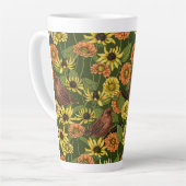 Grün und Blume Milchtasse (Linke Ecke)