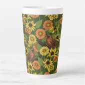 Grün und Blume Milchtasse (Vorderseite)