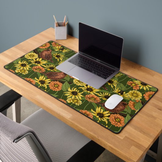 Grün und Blume Schreibtischunterlage (Büro 2)
