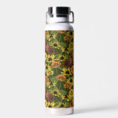 Grün und Blume Trinkflasche (Rückseite)